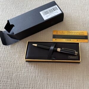 Scriveiner Black Lacquer Ballpoint Pen - Stunning Luxury Pen #205534688494